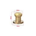 Messing Sam Brown Knöpfe 7x4x8mm bis 12x10x12mm 10 Stück – Color 8 x 6 x 8 mm