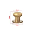 Messing Sam Brown Knöpfe 7x4x8mm bis 12x10x12mm 10 Stück – Color 9 x 8 x 9 mm
