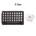 Metall Alphabet Zahlen Leder Stempel Hand Gravur Tool Kit – Farbe 3.5mm