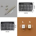 Metall Alphabet Zahlen Leder Stempel Hand Gravur Tool Kit – 6
