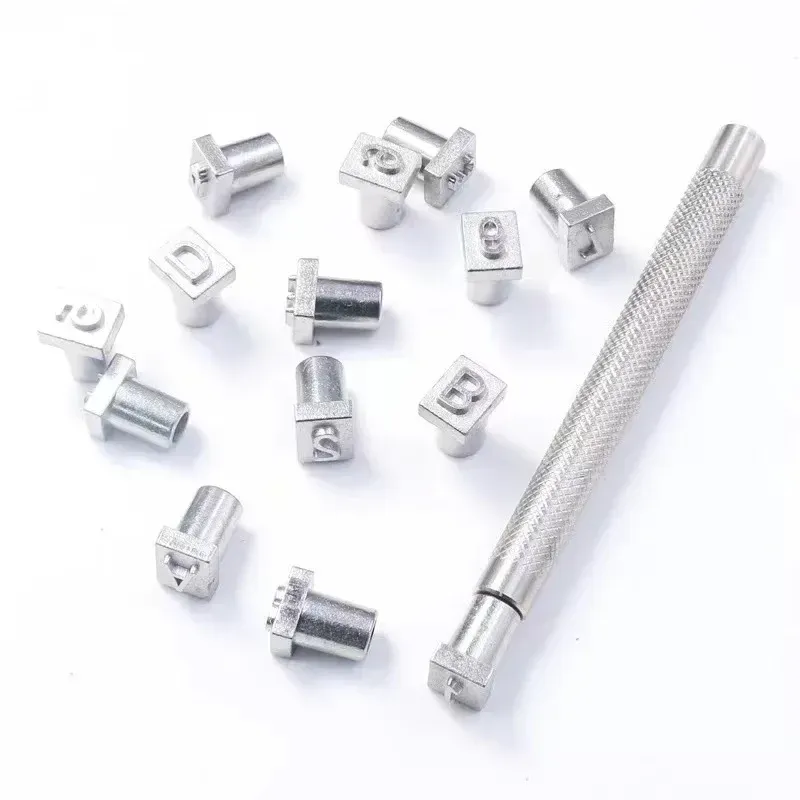 Metall Alphabet Zahlen Leder Stempel Hand Gravur Tool Kit