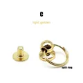 Metall Ball Nagel Schraube Niet mit O-Ring für Ledertaschen 10 Stück – Farbe gold-C