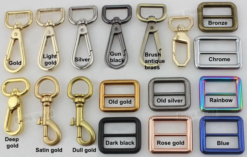 Metall Drehverschlüsse 40x38mm bis 50x35mm für Handtaschen 4 bis 30 Sets