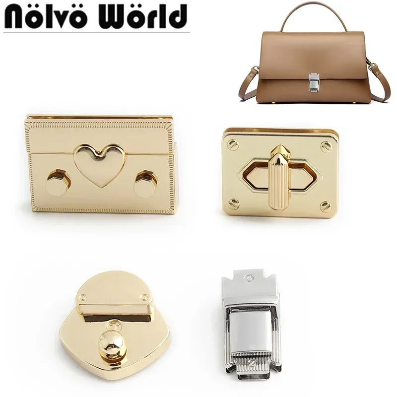 Metall Drehverschlüsse 40x38mm bis 50x35mm für Handtaschen 4 bis 30 Sets