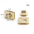 Metall Drehverschlüsse 40x38mm bis 50x35mm für Handtaschen 4 bis 30 Sets – Farbe Num2 40x30mm gold