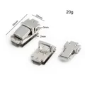 Metall Drehverschlüsse 40x38mm bis 50x35mm für Handtaschen 4 bis 30 Sets – Farbe Num4 39x20mm silver