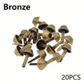 Metall Füße Nieten 20 Stück für Geldbörsen und Handtaschen – Farbe bronze-20pcs