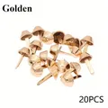 Metall Füße Nieten 20 Stück für Geldbörsen und Handtaschen – Farbe gold-20pcs
