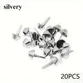 Metall Füße Nieten 20 Stück für Geldbörsen und Handtaschen – Farbe silver-20pcs