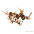 Metall Füße Nieten Ohrstecker 10 Stück für Lederhandwerk und Schmuck – Farbe gold