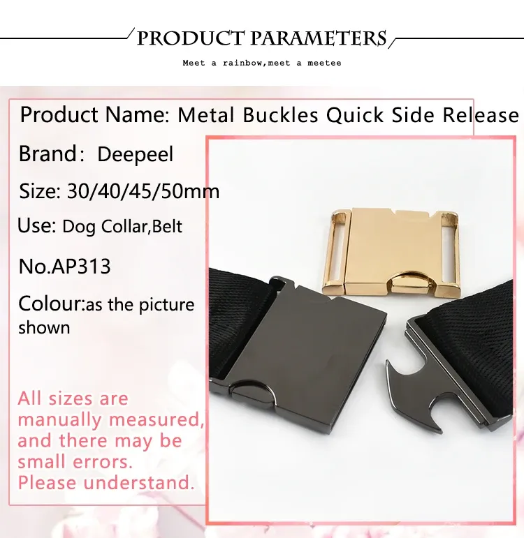 Metallschnallen 40mm bis 50mm Schnellverschluss für Hundeleinen 2 bis 4 Stück