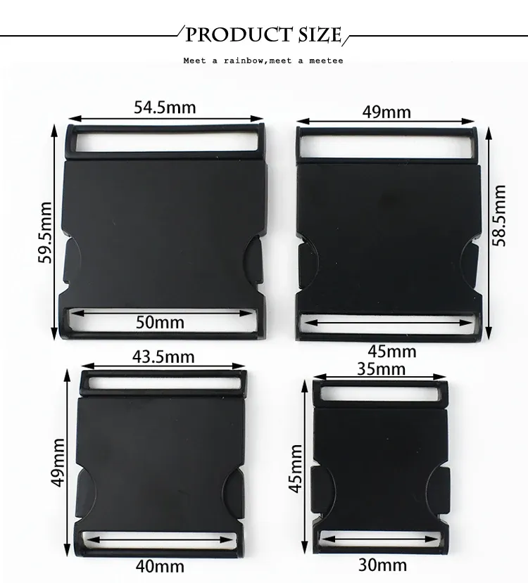 Metallschnallen 40mm bis 50mm Schnellverschluss für Hundeleinen 2 bis 4 Stück