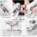 Mini Handnähmaschine Akku für Kleidung Leder DIY – 4