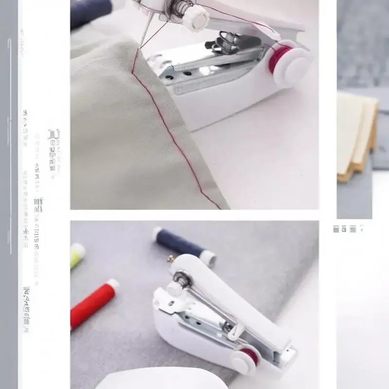 Mini Handnähmaschine Akku für Kleidung Leder DIY