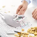 Mini Handnähmaschine Akku für Kleidung Leder DIY – Farbe hellgelb (A3)