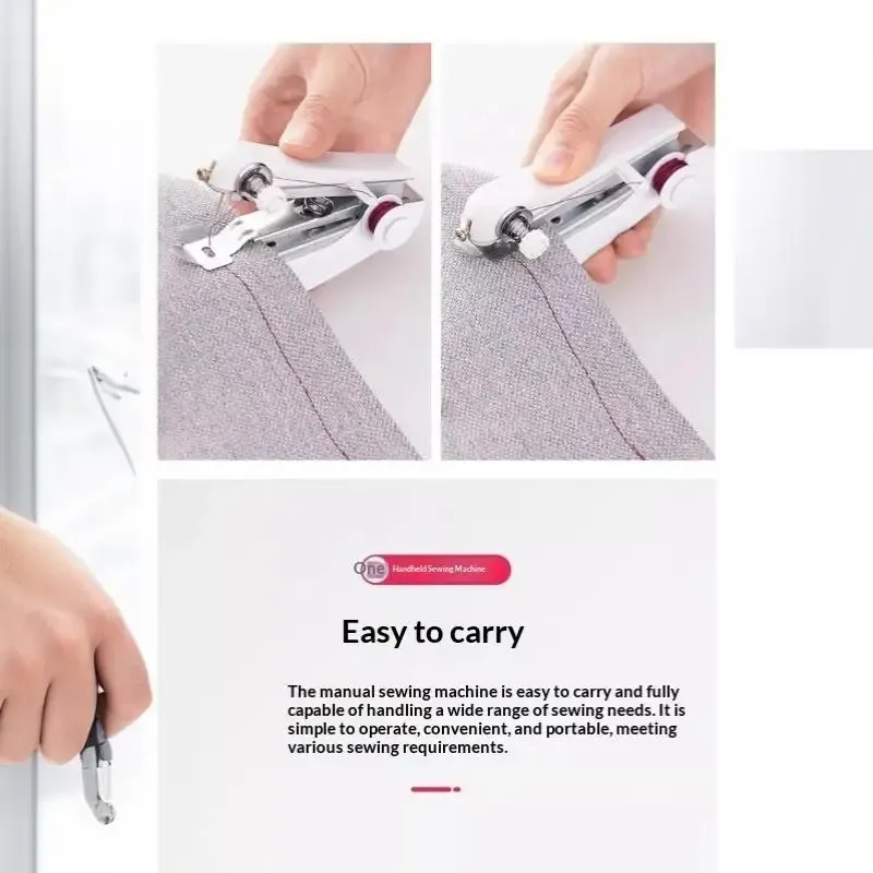 Mini Handnähmaschine Akku tragbar für Kleidung Leder DIY
