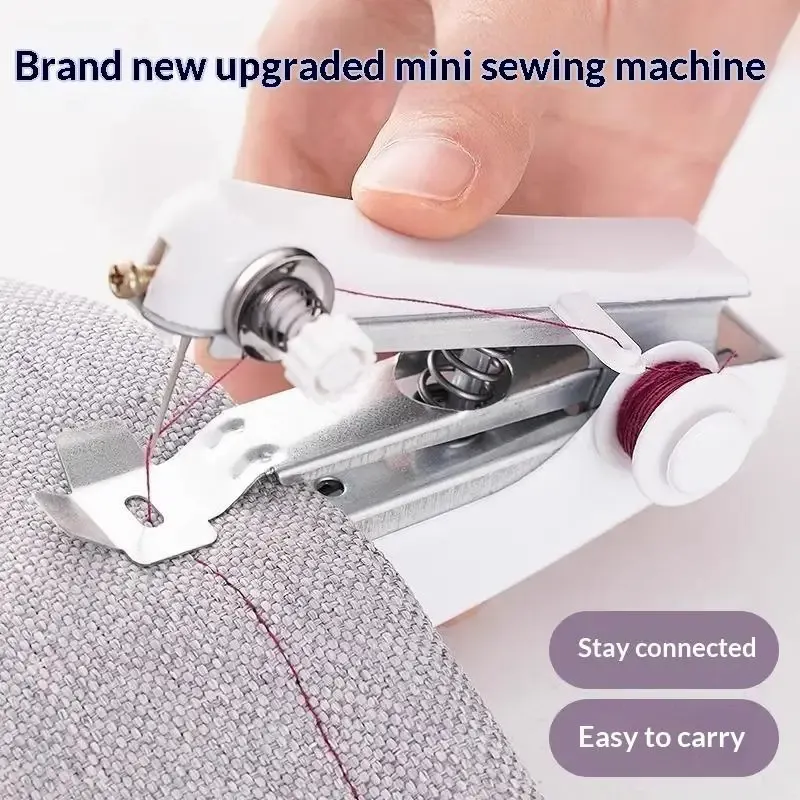 Mini Handnähmaschine Akku tragbar für Kleidung Leder DIY