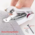 Mini Handnähmaschine Akku tragbar für Kleidung Leder DIY – Farbe Hellgrau (A1)