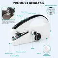 Mini Handnähmaschine tragbar elektrisch mit Zubehör – 4