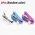 Mini Handnähmaschine tragbar für Kleidung Leder Reparatur – Farbe 2PCS-(Random color)