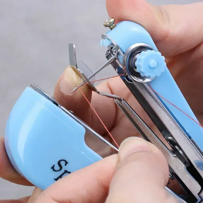 Mini Handnähmaschine tragbar für Kleidung Leder Reparatur