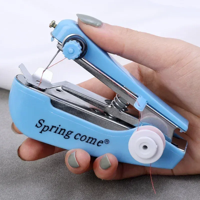 Mini Handnähmaschine tragbar für Kleidung Leder Reparatur