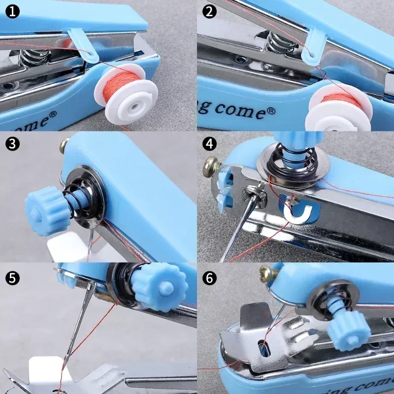 Mini Handnähmaschine tragbar für Kleidung Leder Reparatur