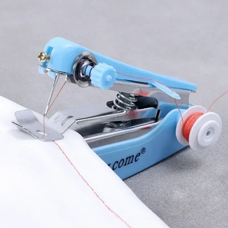 Mini Handnähmaschine tragbar für Kleidung Leder Reparatur