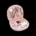 Mini Handnähmaschine tragbar für Kleidung Leder Reparatur – Farbe Sewing kit-(Pink)
