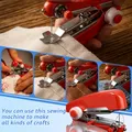 Mini Handnähmaschine tragbar manuell für Stoff Kleidung Leder – 4