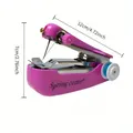 Mini Handnähmaschine tragbar multifunktional für Haushalt – Farbe Pink Manual sewing