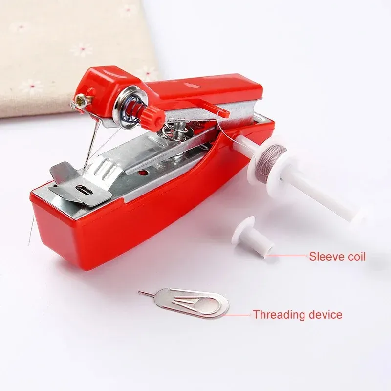 Mini Nähmaschine kabellos handgehalten für Kleidung Stoff
