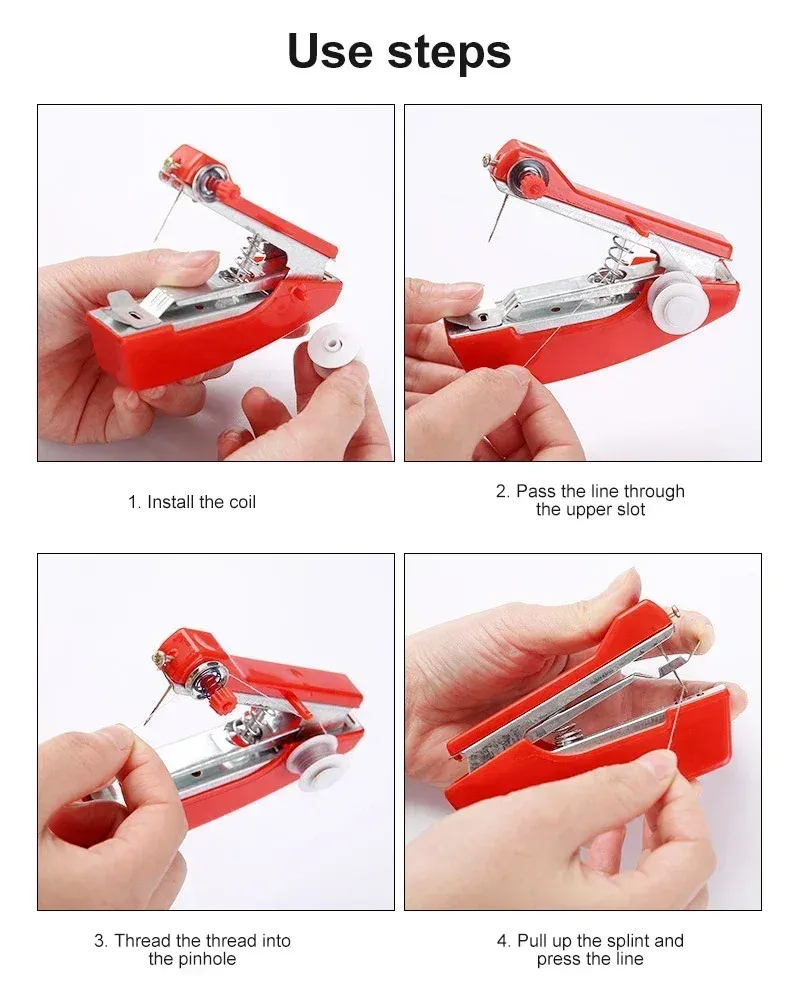 Mini Nähmaschine tragbar DIY Leder