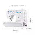 Nähmaschine 60W 8 Stiche Metallrahmen Doppelnadel multifunktional – 5