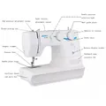Nähmaschine 60W 8 Stiche Metallrahmen Doppelnadel multifunktional – 6