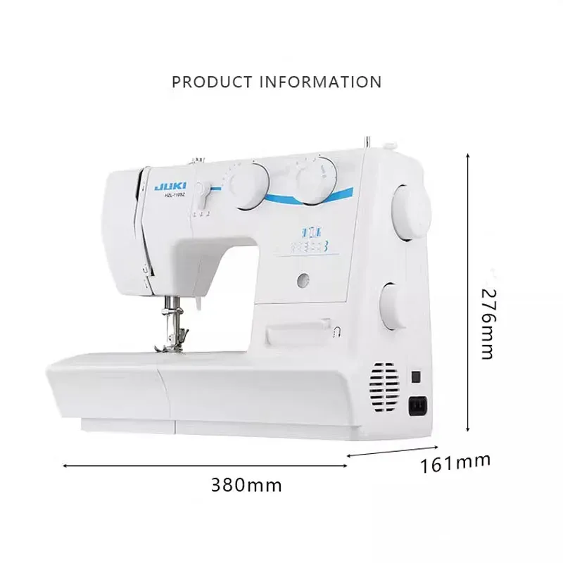 Nähmaschine 60W 8 Stiche Metallrahmen Doppelnadel multifunktional