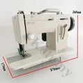 Nähmaschine elektrisch 9 Zoll Arm Zickzack für dicke Stoffe – 2