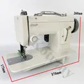 Nähmaschine elektrisch 9 Zoll Arm Zickzack für dicke Stoffe – 6