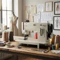 Nähmaschine kompakt 7 Zoll Metallgehäuse Zickzack für Leder – 2