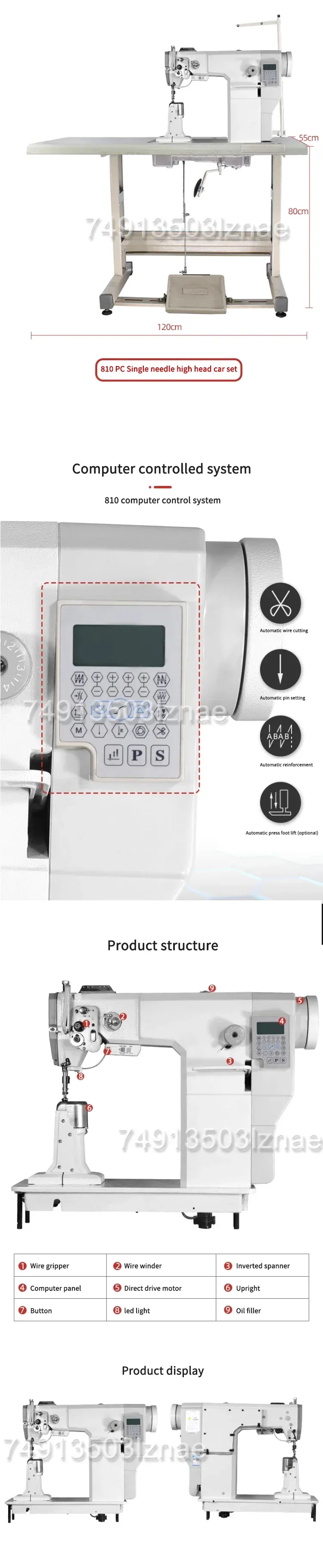 Nähmaschine Leder Schuhe Nadeln 810 oder 820 Direktantrieb