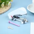 Nähmaschine manuell tragbar kabellos für Leder und Handwerk – Farbe WEISS