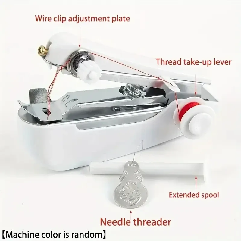 Nähmaschine manuell tragbar Mini kabellos für Leder Handwerk