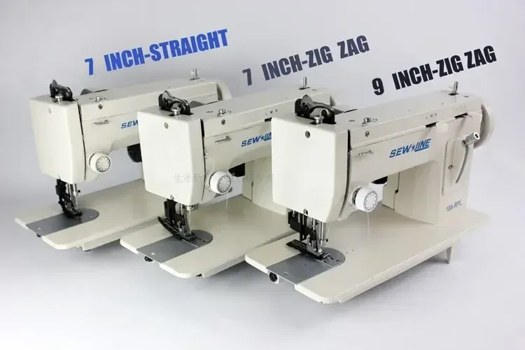 Nähmaschine Zickzack für Leder und dünne Materialien 7 bis 9 Zoll