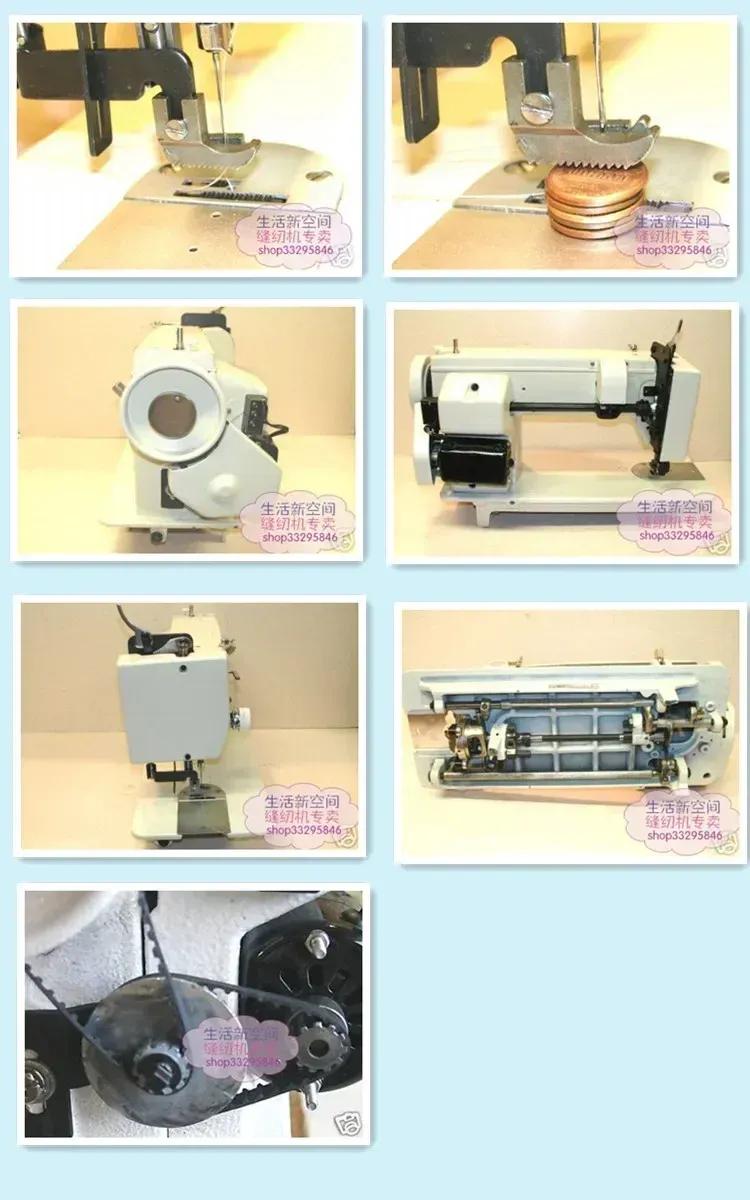 Nähmaschine Zickzack für Leder und dünne Materialien 7 bis 9 Zoll