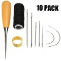 Nähnadel Set Leder mit Faden und Fingerhut – 1