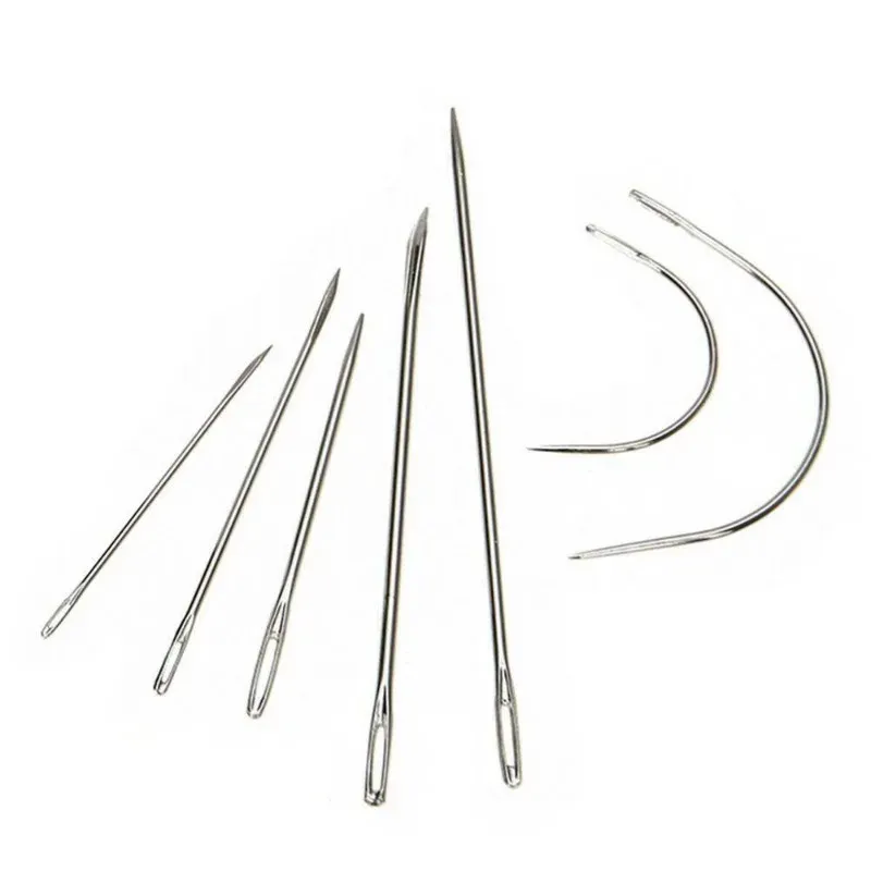 Nähnadel Set Leder mit Faden und Fingerhut