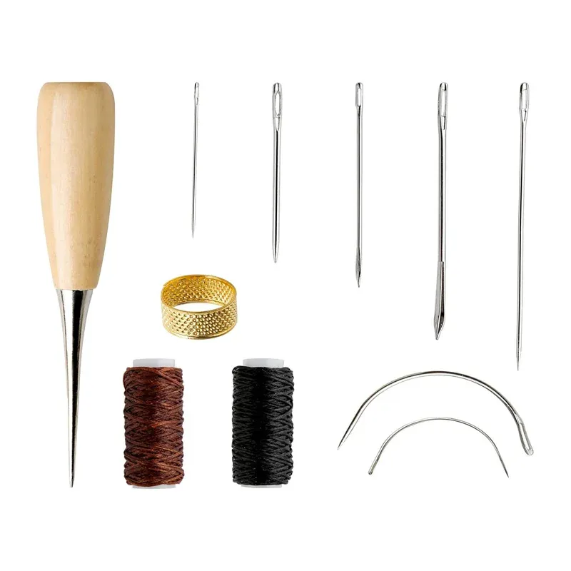 Nähset für Leder 10 bis 11 Teile Reparaturset