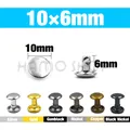 Nieten Doppel Kappe 5 bis 15 mm für Lederhandwerk – Farbe 10x6mm