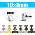 Nieten Doppel Kappe 5 bis 15 mm für Lederhandwerk – Farbe 10x8mm