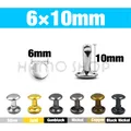 Nieten Doppel Kappe 5 bis 15 mm für Lederhandwerk – Farbe 6x10mm